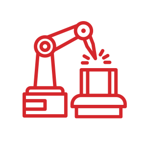 Icône de coupe robotisée 